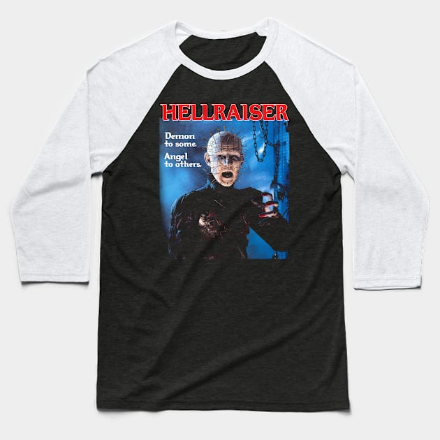 Pinhead Hellraiser Baseball T-Shirt by kevfla